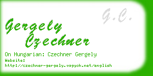 gergely czechner business card